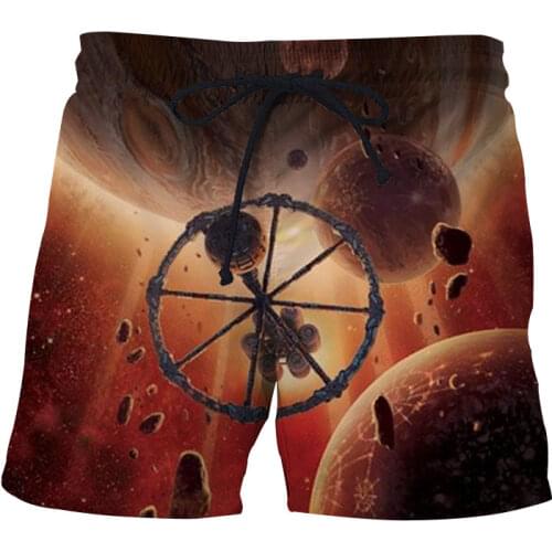 2021 Summer Mens 3D Printed Beach Shorts Running Sports Workout Shorts for Men Quick Dry Training Gym Athletic Mens Shorts