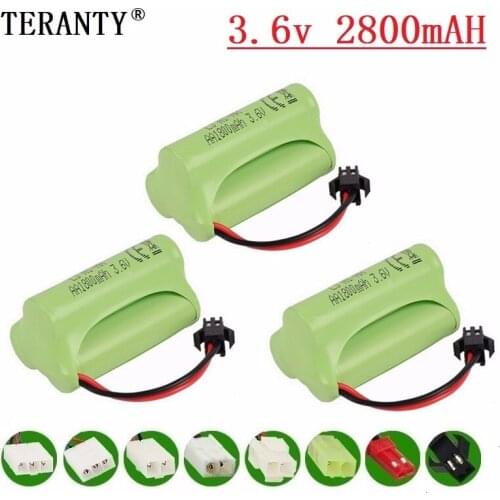 T Model ) 3.6v 2800mah NiMH Battery For Rc toys Car Tanks Trains Robot Boat Gun Ni-MH AA 2400mah 3.6v Rechargeable Battery