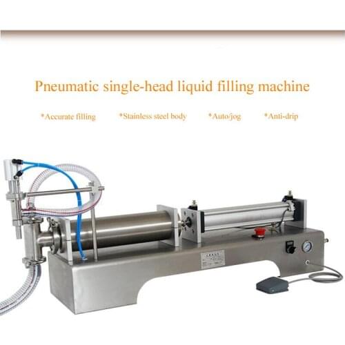 Single head liquid filling machine multi-functional pneumatic filling machine