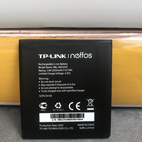 Original New 2020mAh NBL-46A2020 Battery For TP-link Neffos Y5L TP905A TP801A Batteries