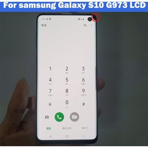 Original used Medium Dead pixe Defect For Samsung Galaxy S10 G973 G973F G973W LCD Display Touch Screen Digitizer for S10 LCD