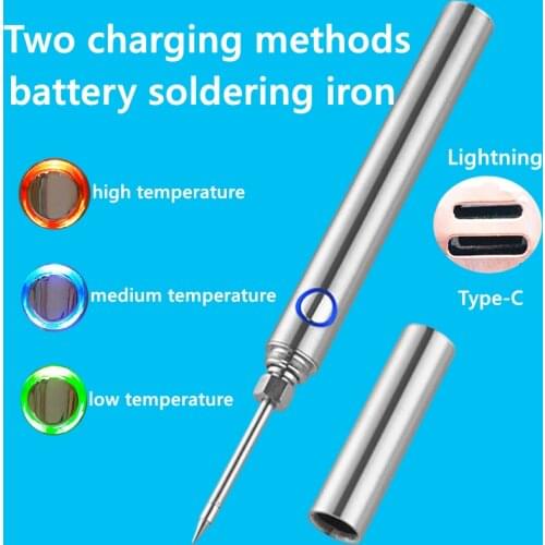 USB charging 510 interface soldering iron tip 40W 80W 100W wireless adjustable digital display battery-powered soldering iron