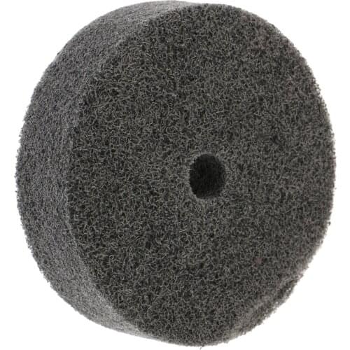 75mm / 3 Inch Nylon Fiber Polishing Wheel Removing Burrs, Paint, Dust Fits for Bench Grinder
