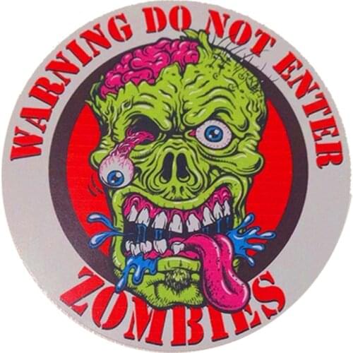 Zombie Warning Sticker Biohazard Horror Car Truck Car Accessories Vinyl Decal Personality Accessories