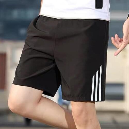 2pcs Mens Shorts Summer 2021 Thin Quick-Drying Solid Sports Casual Shorts Straight Elastic Waist Beach Shorts Male