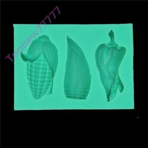 3d silicome Bamboo Shoot molds Corn shape Fondant Cake moulds Chocolate Candy Non-Stick Silicone Mould Baking Tools C1820