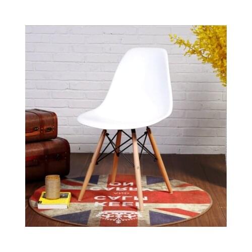 Nordic dining room chair simple modern folding small apartment, lazy home desk, back plastic computer chair