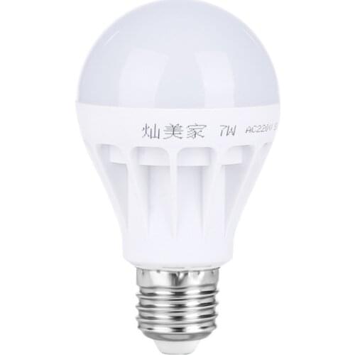 Led Bulb E27 Indoor Lighting Energy-Saving LED Bulb Lamp Plastic Bulb Lamp 10 pcs Column-Shaped Luminous Multi-Light Bulb