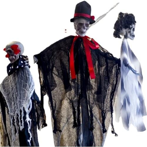 Halloween Decorations Halloween Toy Horror Atmosphere Photo Layout Props Fabric Skeleton Pendant Bar Wedding Decorations