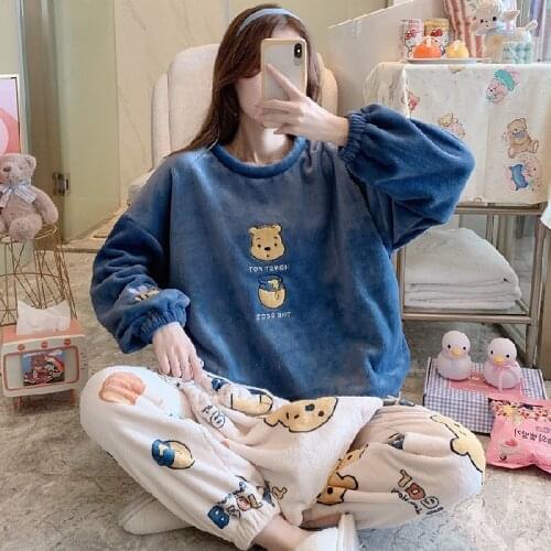 UVRCOS Womens Plush Pajamas