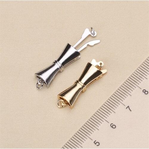 925 Silver Plating Clasp Accessories For DIY Making Clasps Hooks For Handmade Woman Pearls Necklace Bracelet Jewelry Accessories