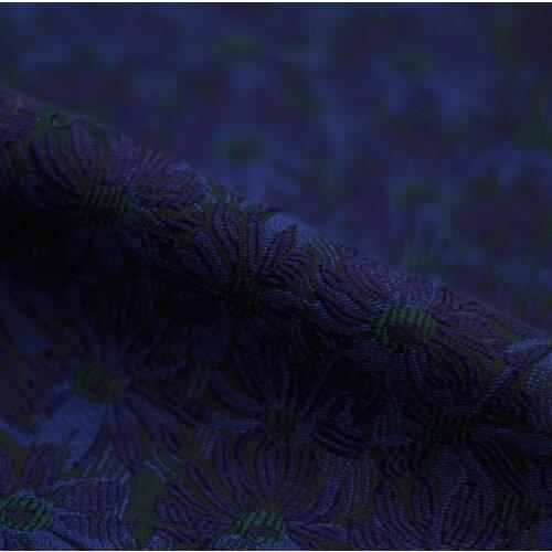 145cm wide fashion jacquard brocade small flower clothing fabric Chinese style fashion dress high-grade jacquard fabric