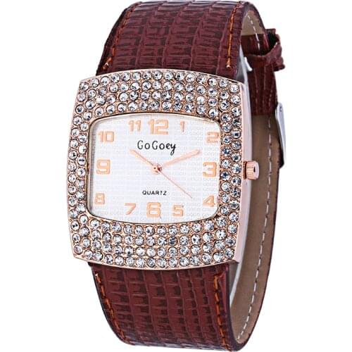 Bayan Kol Saati Womens Watch Luxury Diamond Fashion Alloy Quartz Watch Popular Brand Ladies Leather Watch Montre Femme Zegarek