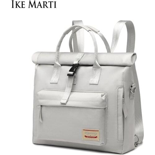 IKE MARTI Women Laptop Bag Backpack 13 14 15.6 Inch Waterproof Notebook Bag For Macbook Air Pro Computer Handbag Briefcase Bag