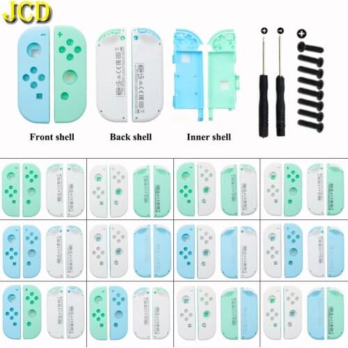 JCD 1Set DIY White Blue Green Housing Shell Cover for Nintend Switch Joy-Con Controller for NS NX Joy Con Protective Case