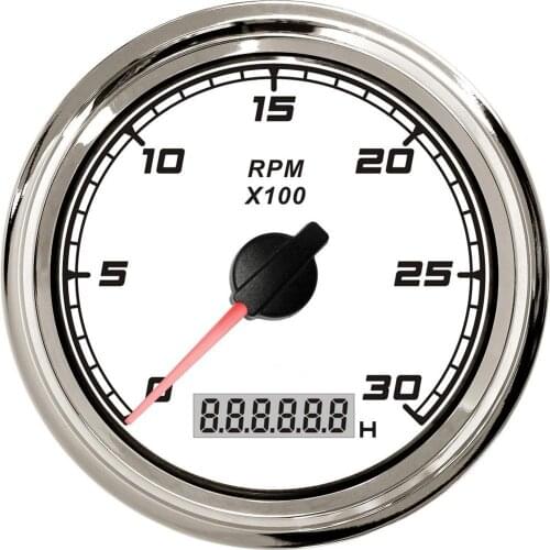 1pc Auto Tachometers 0-3000RPM Marine Rev Counters Gasoline Engine Motorcycle Revolution Meters 85mm with Red Yellow Backlight