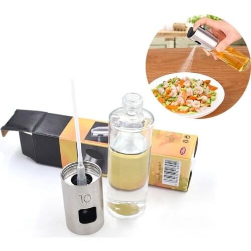 1PCS Kitchen Baking Glass Olive Oil Sprayer Oil Spray Empty Bottle Vinegar Bottle Oil Dispenser Cooking Salad BBQ