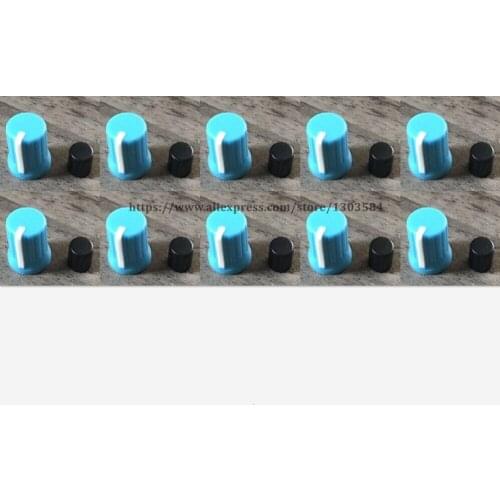 10x BLUE Color Rotary Control white Knob For Pioneer DJM-T1 S9 DIY DJ XDJ-RX R1 RZ AERO