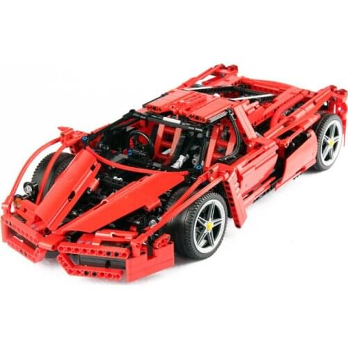1359pcs Racers Ferrared Enzo Super Car 1:10 Scale Sports Car Enzo set fit 8653 Technic Vehicles Building Blocks Bricks Toys gift
