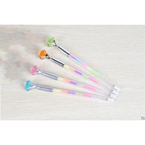 200 Pcs Bling Diamond Gel Pens Crystal Rainbow Gel Pen for Students Kids Christmas Gift