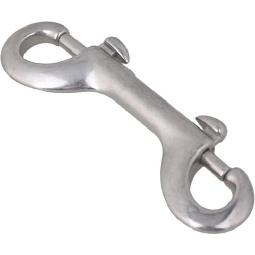 304 Stainless Steel 100mm Double Ended Bolt Key Ring Snap Bolt Trigger Chain Clip