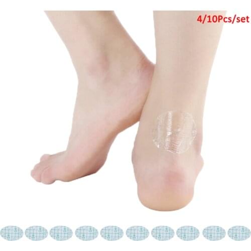 4/10Pcs Blister Plaster Adhesive Hydrocolloid Gel Blister Plaster Pedicure Patch Foot Care Tools Hot Anti-wearing Heel Sticker