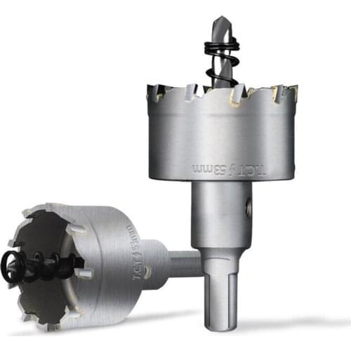 6pcs/set Carbide Tip HSS Drill Bit Hole Saw Set Stainless Steel Metal Alloy Hole Opener 12/15/18/20/35/50mm