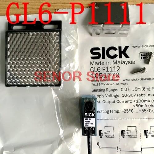 Brand new original mirror reflection photoelectric switch GL6-P1112 GL6-P1111