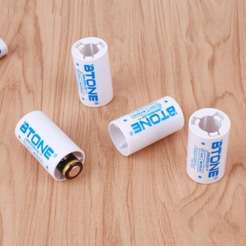 4pcs/lot Adaptor AA to C Size Battery Convertor Adapter for Battery Storage Battery Adapter Holder Shell Converter Switcher