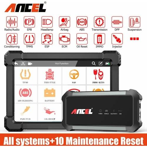 Ancel X7 OBD 2 Scanner Professional All System Bluetooth Wifi Automotive Scanner SAS EPB Oil Reset OBD2 Car Diagnostic Tool