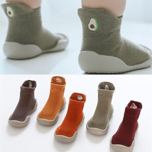 2020 Colors Toddler Newborn Baby Shoes Cotton Cartoon Newborn Baby Girl Boy Shoes Anti-Slip Socks Slipper drop shipping