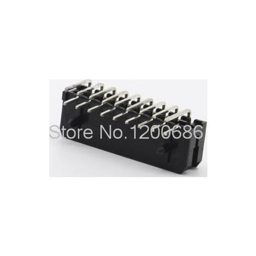 3.0 3.0mm pitch needle MX3.0-2x9PWA needle seat 90 degree curved needle 3.0MM black 18 core plastic shell