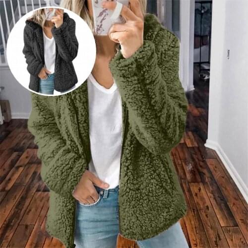 Cardigan Coat Women Winter Coat Autumn Winter Thick Chic Thick Fleece Cardigan Coat