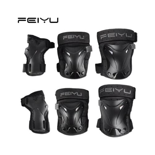 Set Sports Riding Elbow Knee Protection Gear PC Shell EVA Skateboard Skating Protector Gear Sports Safety Hand Elbow Knee Pads