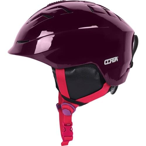 Ski Helmet with Removable Lining Pad & Ear Cover Safety Snowboard Helemt Adjustable Adult Kids Men Women In-mold Snow Helmet