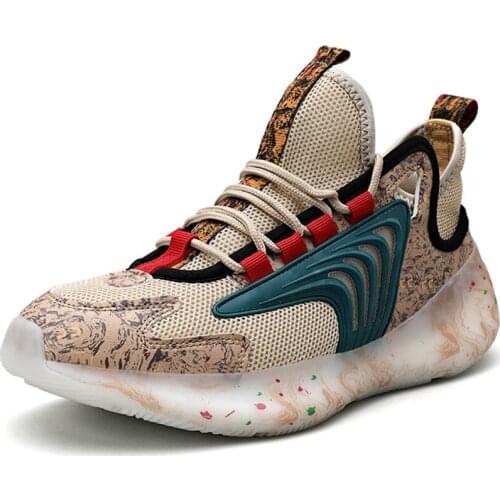 RASMEUP Fashion Classic Men Sneakers Breathable Running Shoes for Men Graffiti Sport Shoes Outdoor Cushion Walking Jogging Shoes