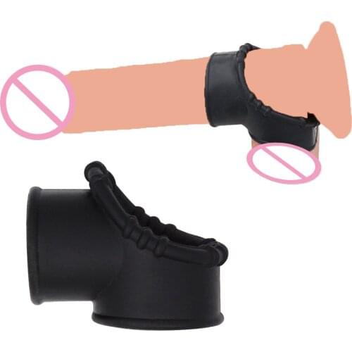 Soft Silicone Cock Rings Delayed Ejaculation Scrotum Ring Sex Toys For Men Elastic Penis Ring Testicle Massager Adult Sex Shop