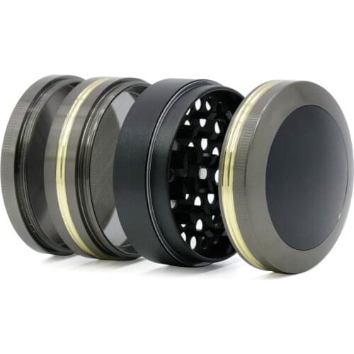 New 4 layer Zinc Alloy 63mm Mill Smoke Spice Crusher Muller Grinder Tobacco Herb Grinder Shisha Hookah Pipe Maker Wholesale 2020