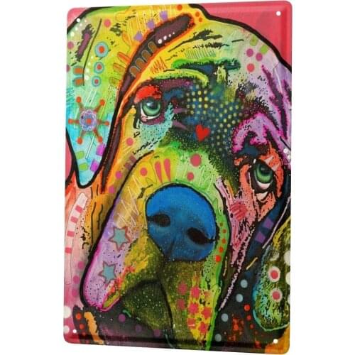 SINCE 2004 Tin Sign Metal Plate Decorative Sign Home Decor Plaques Animal Shelter Great Dane