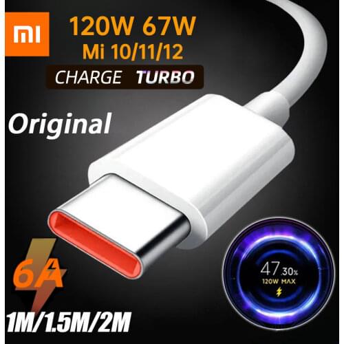 Original Type C Xiaomi Cable Charger Turbo Fast Charge For Poco M3 X3 NFC F2 Mi 11 9 Black Shark 3 Redmi Note 10 K40 K30 TipoC