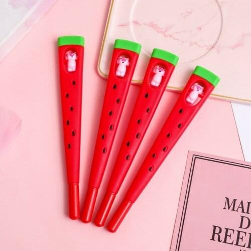 50PCS Cartoon Cute Watermelon Gel Pens Korean Version of The Creative Watermelon Flip Decompression Student Stationery