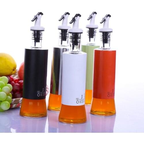 Glass Olive Oil Vinegar Dispenser Pourer Sprayer Seasoning Bottle Glass Vinegar Cruet Kitchen Cooking Tools Oil Container