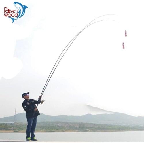 RoseWood Rotary Surf Fishing Rod High Quality 3.6m 4.5m 5.3m 6.3m Telescopic Sea Boat Rock Fishing Rod Reinforced Pole
