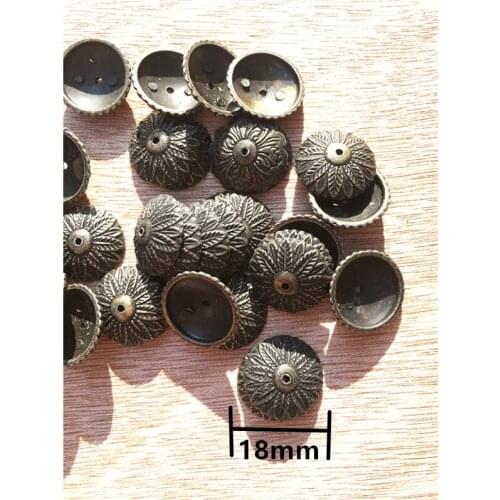 Vintage Alloy Antique Flower Washers For Wooden Box Case Furniture Nails Pushpin,18mm,200Pcs