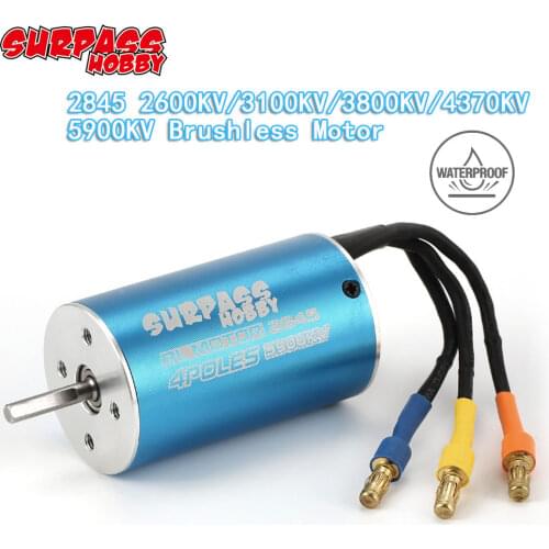 Waterproof KK 2845 2600KV 3100KV 3800KV 4370KV 5900KV Brushless Motor for Traxxas/HSP 1/12 RC Car