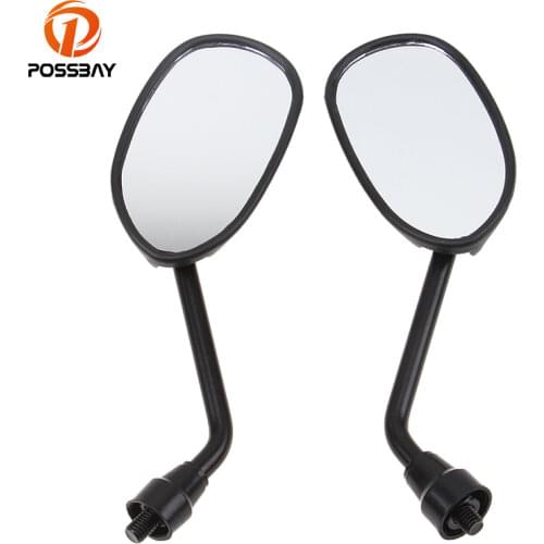 POSSBAY Motorcycle Mirrors Sport Bike Rear View Mirror 8mm Motorbike Scooters Accessories for Honda Harley Yamaha Suzuki
