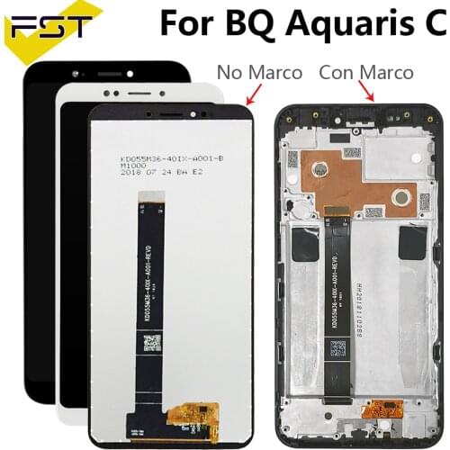 5.45''For BQ Aquaris C LCD Screen With Touch Screen Display For BQ C Digitzer Assembly +Tools For BQ C LCD Pantalla Tactil