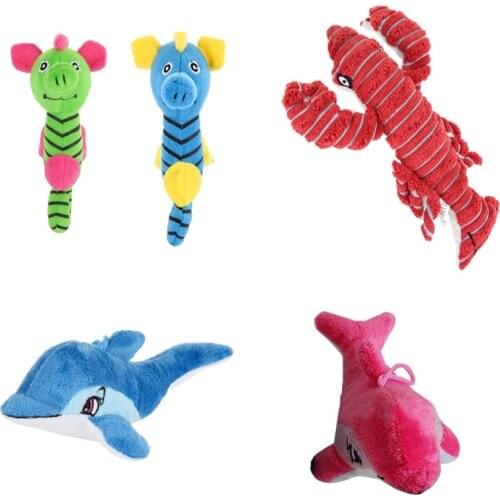 1Pcs New Dog Toys Cute Squeaky Puppy Toy for Small Dogs Fleece Chew Pet Dog Toys Animal Shape Interactive Toy Pets Products