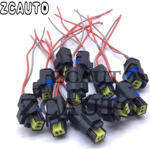 2 Pin Automotive Spare Parts Fuel Measure Unit Connector Pigtail Harness Socket Plug Wire for Delphi IMV Metering Valve