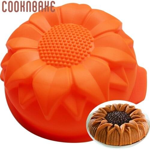 Silicone big cake mold Cake Decorating molds cake baking mould diy sunflower shaped bakeware handmade tools